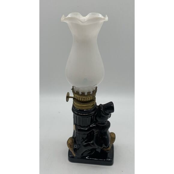 Vintage Drunk Man At Lamp Post On Bourbon Street Oil Lamp Made In Japan - Picture 5 of 6